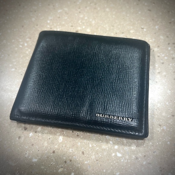 Burberry Black Leather Bifold Wallet - Picture 1 of 7